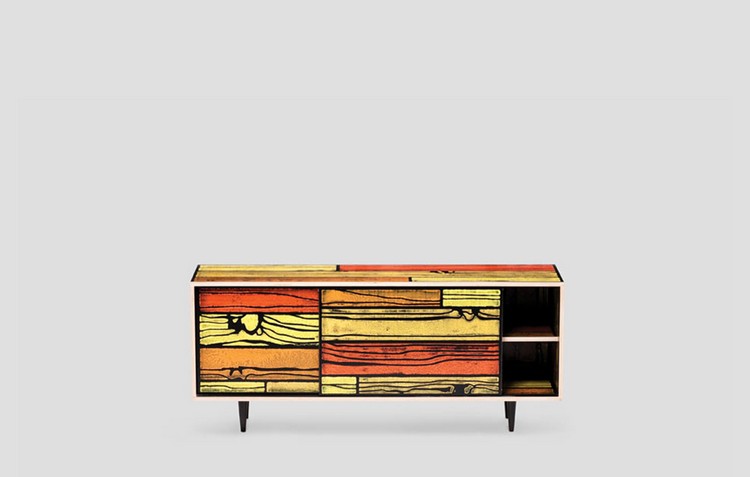 Colorful Buffets and Cabinets by Richard Woods & Sebastian Wrong (2)