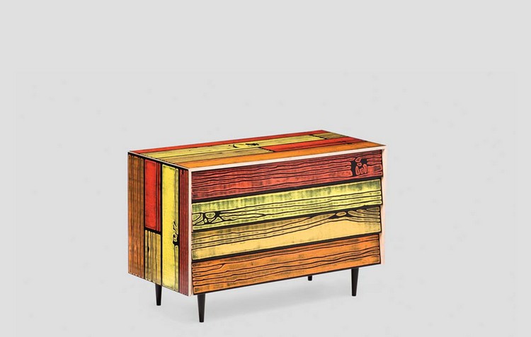 Colorful Buffets and Cabinets by Richard Woods & Sebastian Wrong (6)