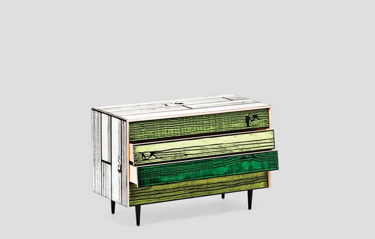 Colorful Buffets and Cabinets by Richard Woods & Sebastian Wrong (9)