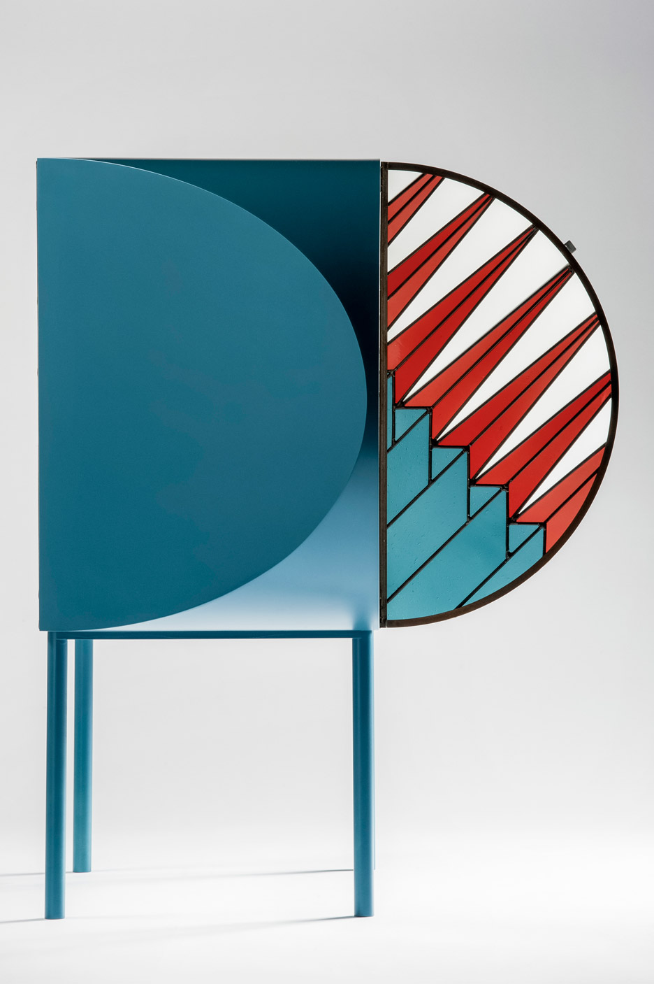 Contemporary Cabinet with Stained-Glass Doors by Patricia Urquiola (5)