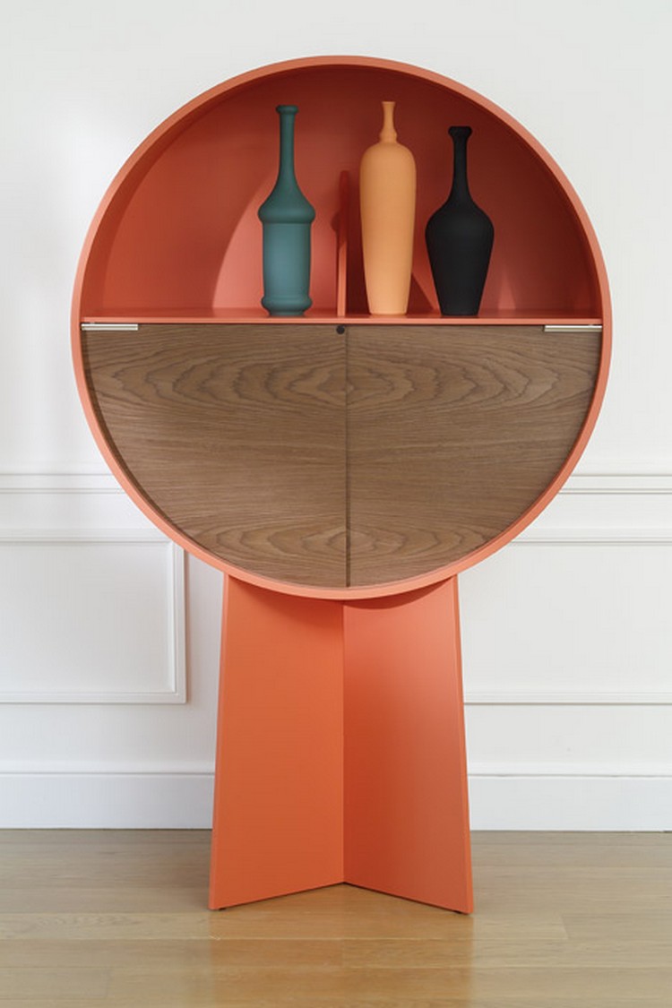 Luna Circular Cabinet by Patricia Urquiola