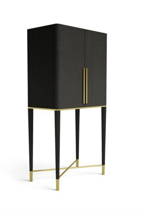 Black Cabinets for a Modern Living Room | Buffets And Cabinets