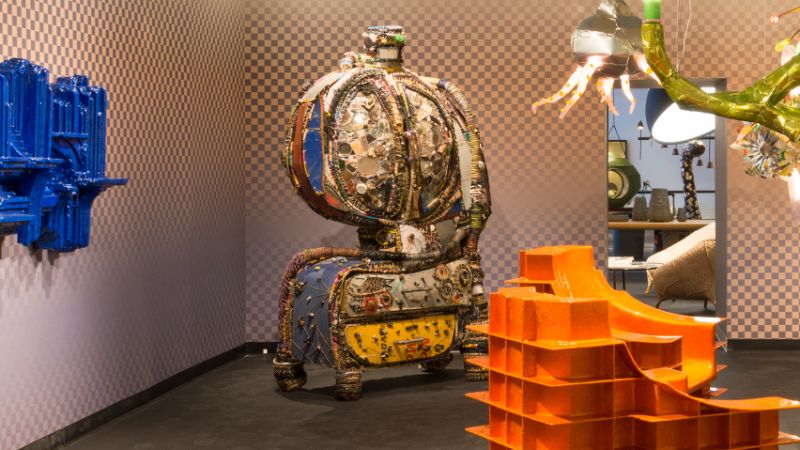Misha Kahn Designs Scrappy Cabinets That Turn Into Art Furniture