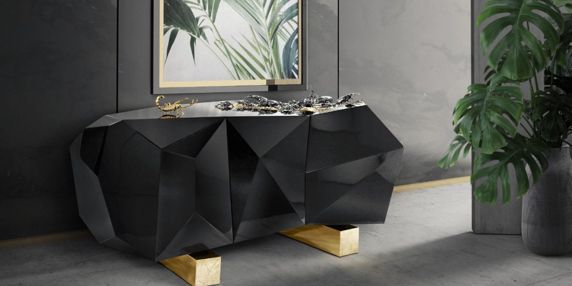 Black Modern Buffets And Cabinets By Boca do Lobo For A Refined Design