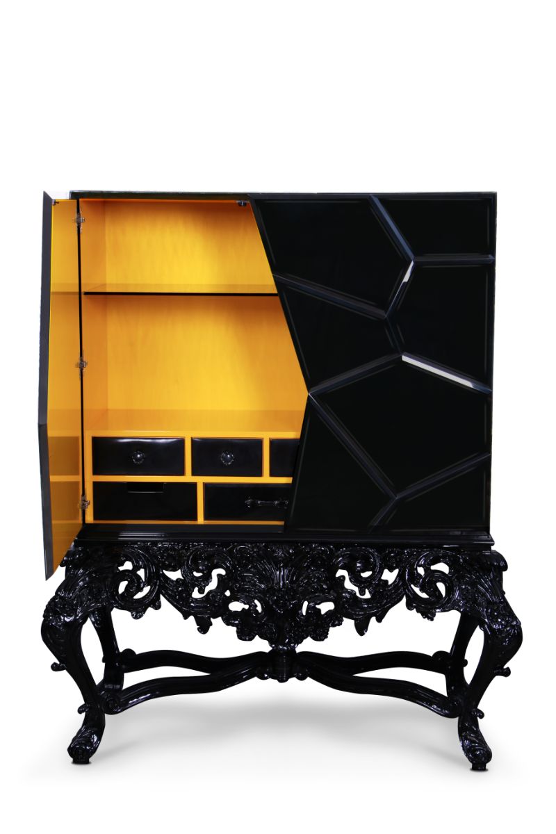 Black Modern Buffets And Cabinets By Boca do Lobo For A Refined Design