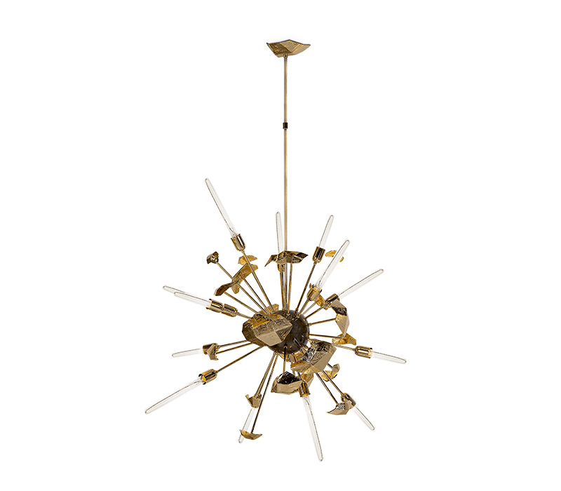 The Supernova Chandelier is a perfect piece for a Luxurious Entryway.