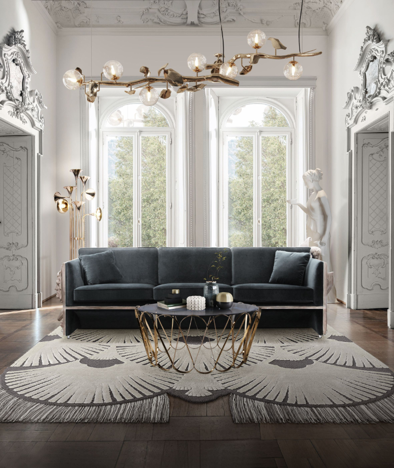 lan elegant and luxury living room decor
